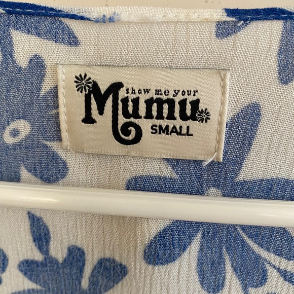 MuMu Blue Floral Robe/Coverup - Picture 3 of 3